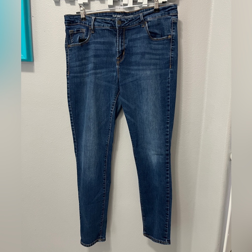 5/$20 Old Navy Women's Skinny Jeans - Dark Blue
